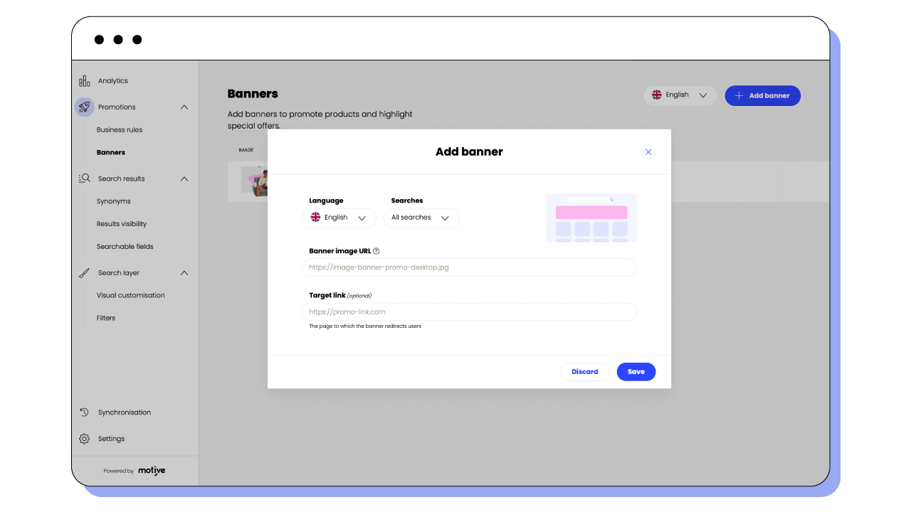 Motive Commerce Search Banners