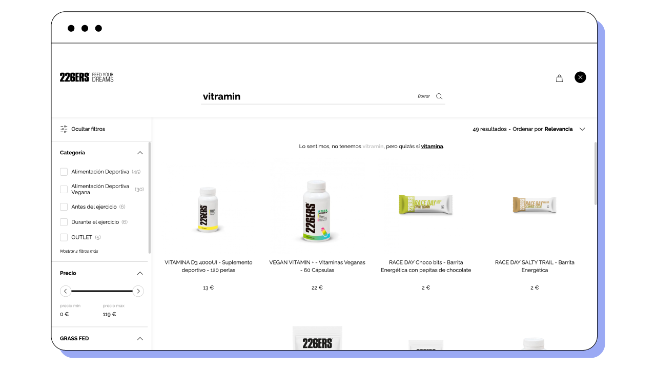 Powerful search tools to avoid zero results